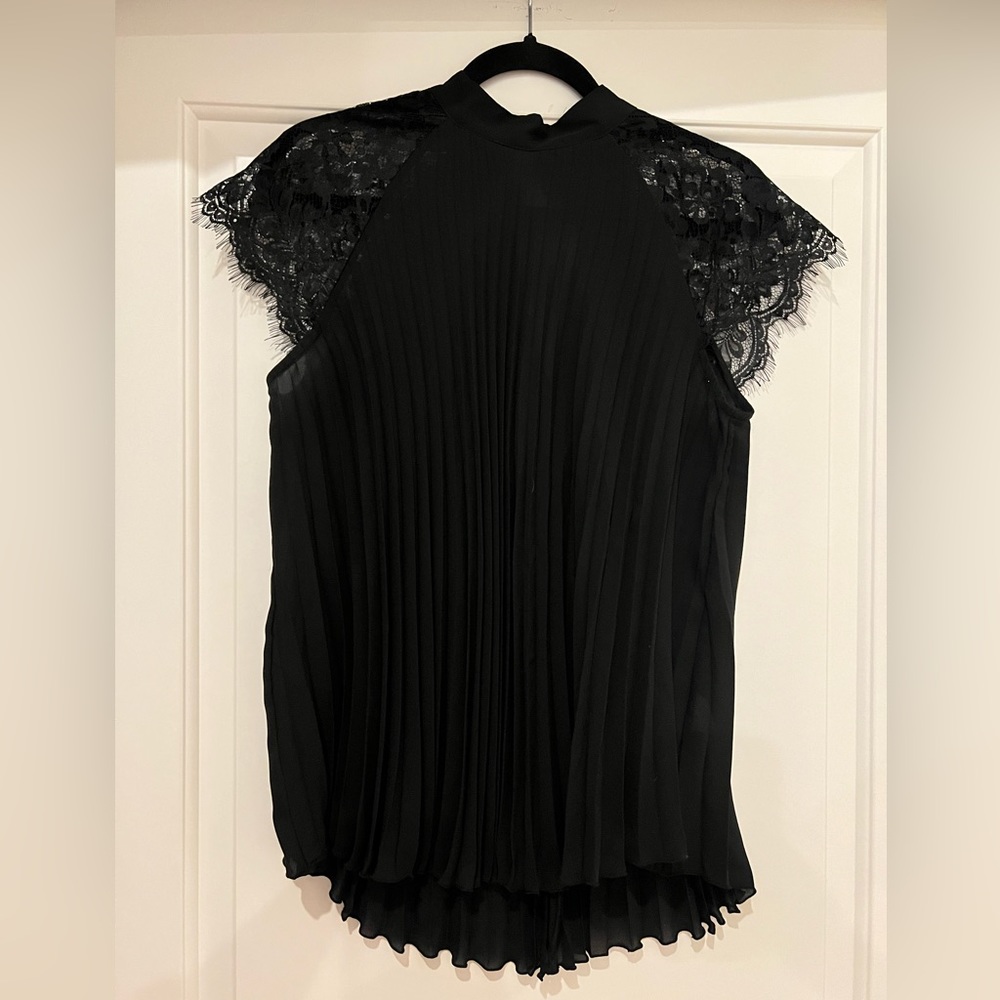 Small, black fancy Banana Republic shirt